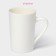 Porcelain shade mug "Mandala", 380 ml, black pattern