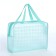 Lightning cosmetic bag, green color