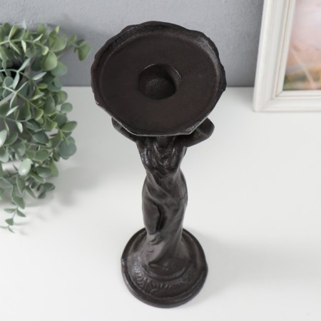 Cast iron candle for 1 candle "goddess" 10.5x12x36 cm-5