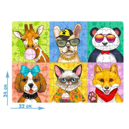 Puzzle "Cool animals", 160 elements-1