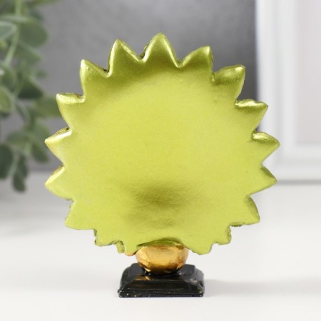 Souvenir Polystone "Peacock on the Ball" set of 7 pcs h = 10; 9.3; 8.3; 7.5; 6.5; 5.5; 5 cm-5