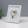 Photo frame plastic in 1 photo13x18 cm "Heart with a bow" White paper embossing 18x2x23 cm