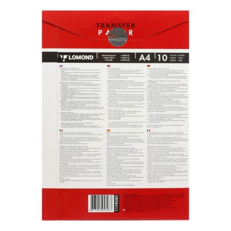 Thermaline paper for light fabrics A4, 10 sheets of Lomond, 140 g/m2, one -sided-1