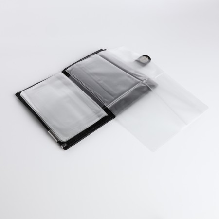 Cover for car documents and passports on a magnet, black color-6
