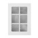 Folding box under 6 sweets, white, 13.7 x 9.8 x 3.8 cm