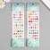 Sticker of rhinestones plastic "Crystals" MIX 26x7 cm