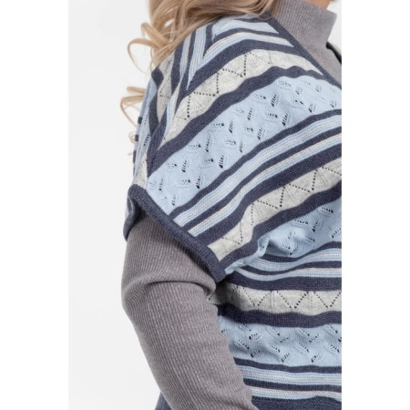 Women's vest, size 52, blue color-2