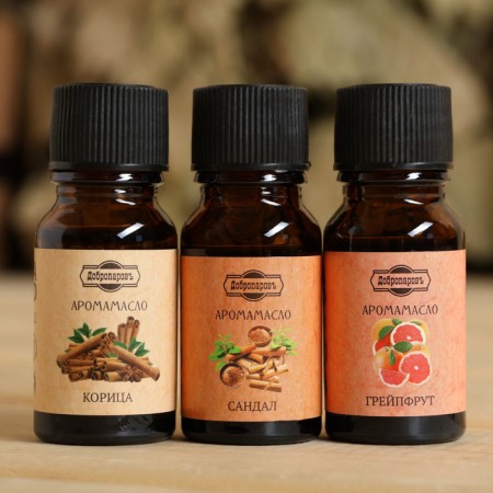Essential oil "Sandal, grapefruit, cinnamon", a set of 3 pcs 10 ml, Dobroparov-1