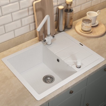 Quartz-quartz kitchen up-up-quartz upd-03, rectangular, color 01 white