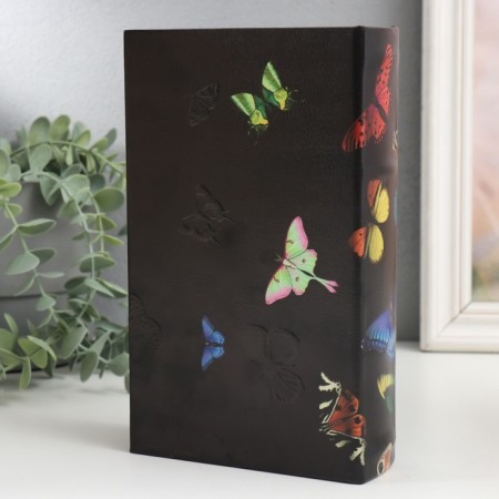Safe Brush Tree leatherette "World of butterflies" 21x13x5 cm-7