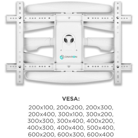 Bronstein for TV ONKRON M6L White 40 "-75" Max.45kg wall-mounted turn and slope-4