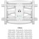 Bronstein for TV ONKRON M6L White 40 "-75" Max.45kg wall-mounted turn and slope