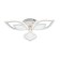 Ceiling light ESCADA, 10288/6LED. 1x80W, LED, 5256LM, 3000-6500K, 600x600x100 mm, white color