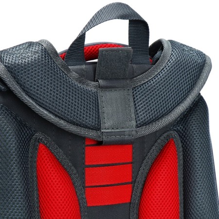 School backpack 38 x 30 x 16 cm, ergonomic back, Stavia "Hard", gray-8