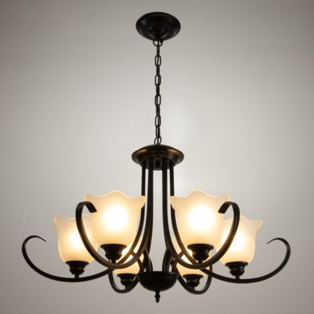 Chandelier 2716/6 E27 40W Black 80x80x55-85 cm Bayerlux-1