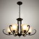 Chandelier 2716/6 E27 40W Black 80x80x55-85 cm Bayerlux