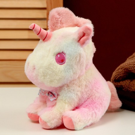 Soft toy "Unicorn" 23 cm, pink color-2