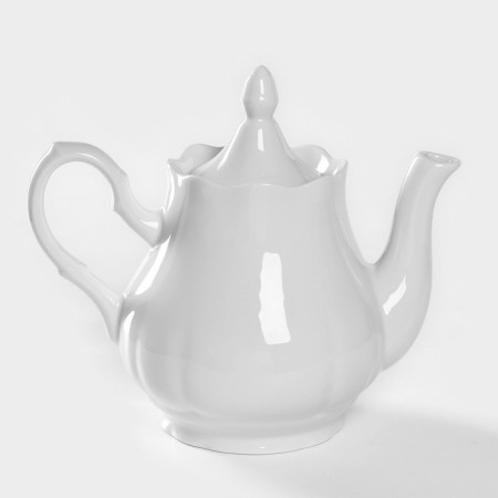 Porcelain kettle "Romance", 1.75 l, white color-3