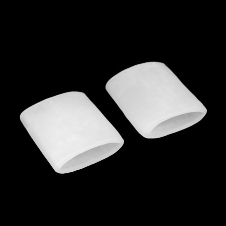 Backet for thumbs, silicone, 3.5 × 3.5 × 1.5 cm, pair, white color-3