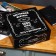 Gift box "100% man", black, 28.5 x 9.5 x 29.5 cm