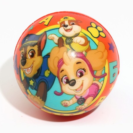 Soft ball PAW PATROL "Alphabet", 6.3cm, mix-3