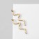 Earrings Metal "Snake" miniature, color gold