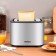 Toster KitFort KT-6027, 820 W, 6 frying modes, 2 toasts, silver-yellow