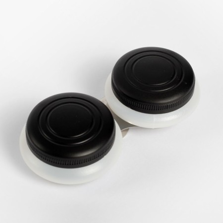 Oils, 2 pieces, plastic, for paints, with twisting lids, with a holder