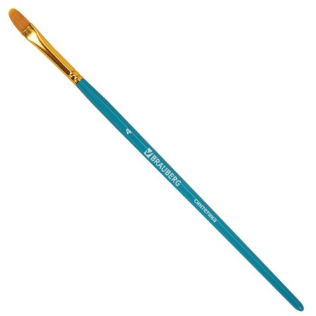 System of brushes synthetics 10 pieces, Brauberg, round; oval; flat; Liners-6