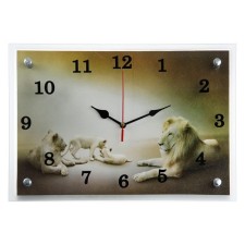 Carty clock is wall-mounted, interior 