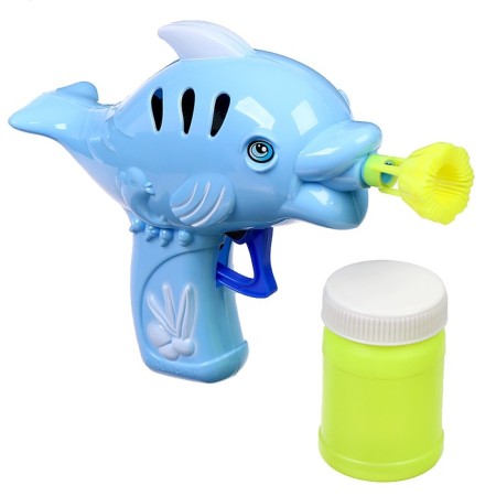 Pistol Generator Pistol “Violet Fish”, in the set of soap solution, 50 ml, mix-3