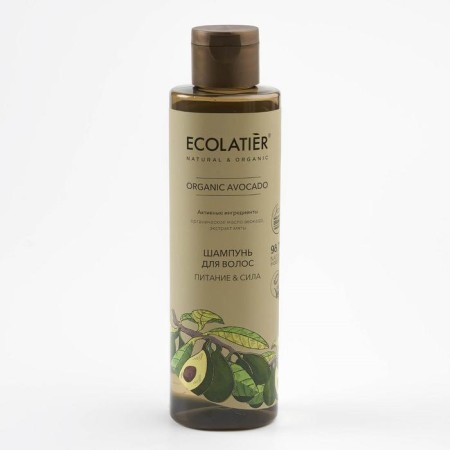 Hair shampoo Ecolatier Green "Nutrition & Strength", 250 ml
