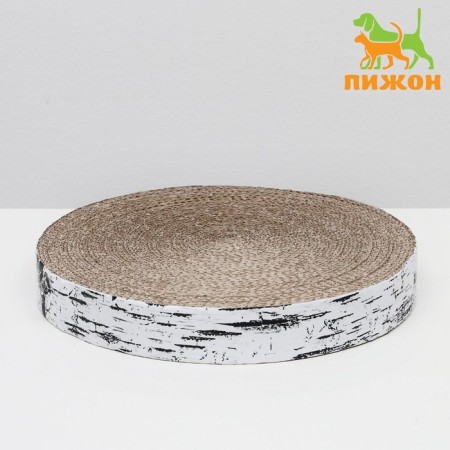 Corpushes "Pigzon" High Round "Birch Birch", with impregnation, 28 x 4 cm-1