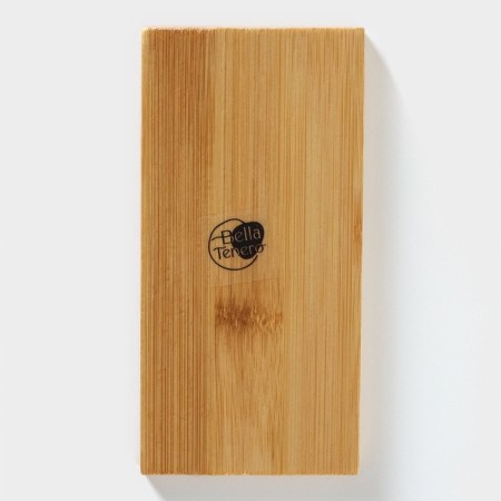 Porcelain set for spices on the bamboo stand Bellatenero “Fox”, 3 objects: Solonka 80 ml, List 80 ml, stand, white color-7