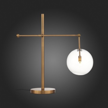 ST LUCE bedside lamp. SL1205.304.01. Sandro. 1x5 watts, G9, 4000k, 20.5x40x75 cm, brass color-7