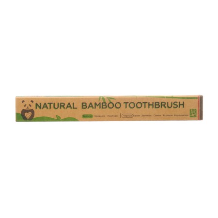 Bamboo toothbrush soft, 10 pieces, mix of flowers-16