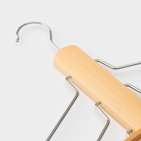 Shoulders - hangers Organizer for clothing multi -level LADOOM Bois, 41 × 38 cm, variety a, color light wood-4