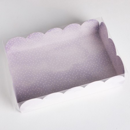 Cookie box, confectionery packaging with PVC lid, just for you, 20 x 30 x 8 cm-2