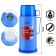 Thermos 1 l, with a glass flask, retains heat 8 hours, 13 x 28 cm, blue