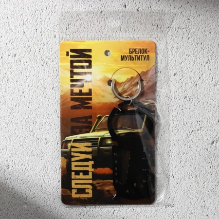 Keychain for keys Multitula "Follow the Dream", 8.5 x 3.8 cm-7