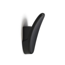 Furniture hook Cappio Plate, one -rod, black color
