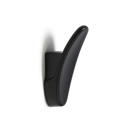 Furniture hook Cappio Plate, one -rod, black color
