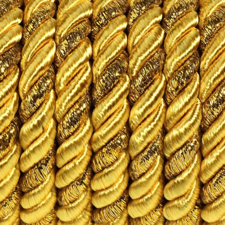 Cord twisted, d = 8 mm, 9 ± 1 m, gold color-1