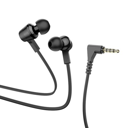 Hoco M86 headphones, wired, vacuum, microphone, jack 3.5 mm, 1.2 m, black-1