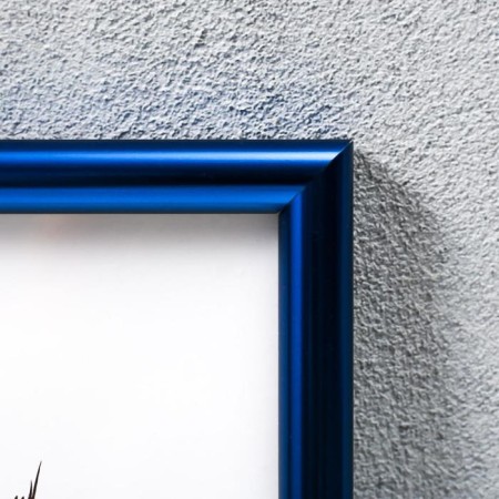 Photo frame plastic 21x30 cm, bright blue (plastic screen)-1