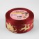 Satin tape with embossing "deer in the harness", 40 mm, 23 ± 1 m, red color/gold No. 33