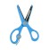 Children's Chancellery scissors 13.5 cm BrunovisConti Ergocut, return mechanism, safe blades, blue
