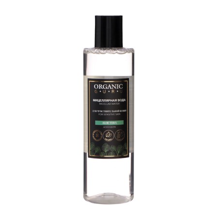 Water micellar organic guru aloe vera, 250 ml