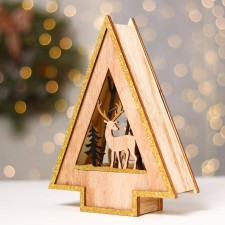 New Year's decor with backlight 