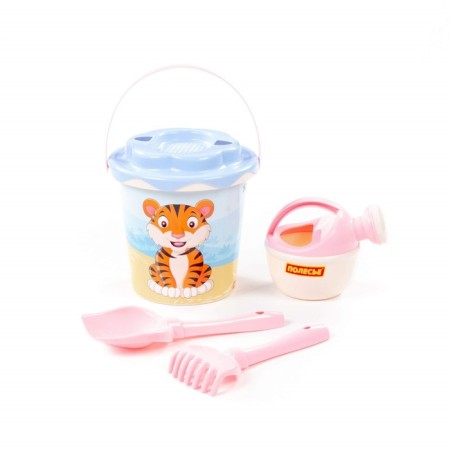 Sanding set No. 654 Safari: bucket, chipper-sun, shovel, robberies, watering can, mix color-12